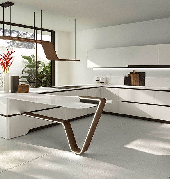 Luxury Snaidero kitchen in Marbella designed by Pininfarina