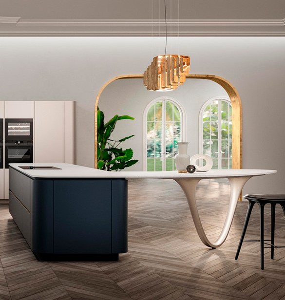 Bespoke Snaidero kitchen with Laminam worktops