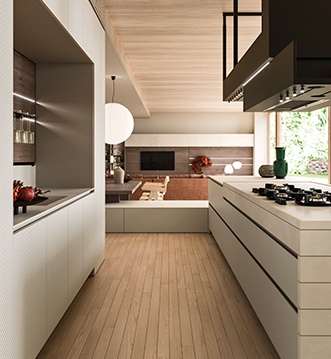 Snaidero Elementi & Way kitchen in a refined loft