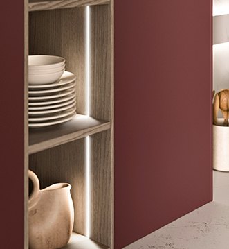 Snaidero Frame Modula sideboards in Carso Grey