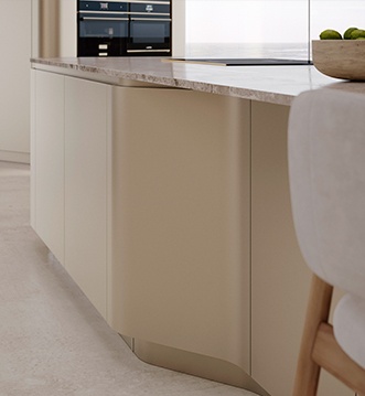 Snaidero Ola White handleless kitchen design Marbella