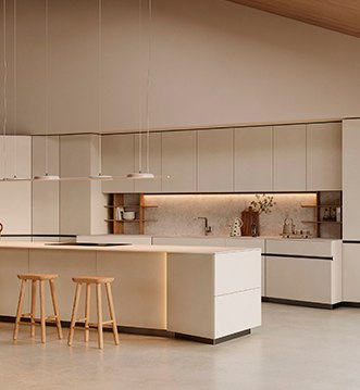 Snaidero Orbita natural Tech Magnolia kitchen in Marbella