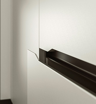 Snaidero Vision White luxury kitchen finishes detail